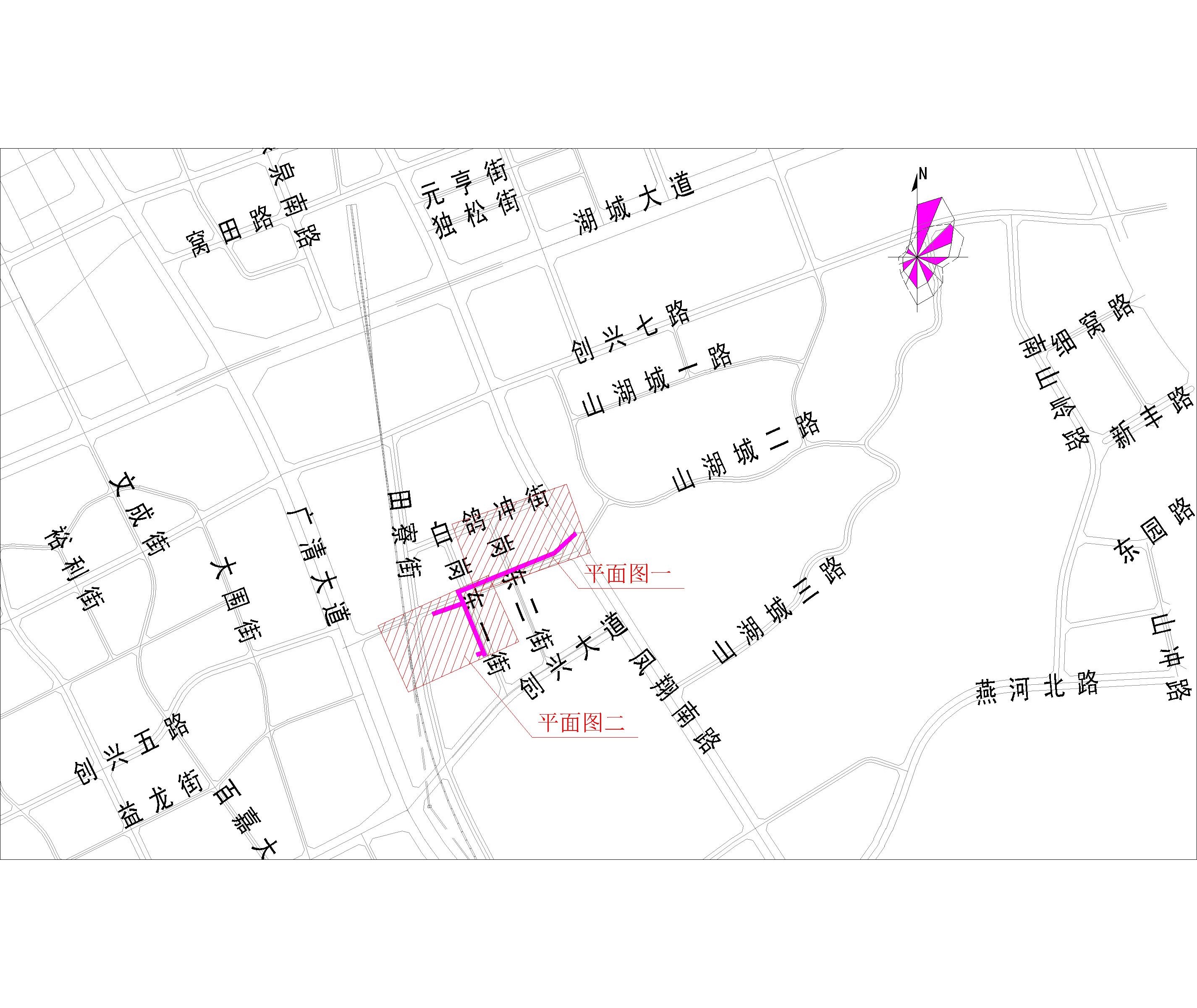 2021.9.1-38清遠(yuǎn)市崗東一街（星河灣花園、合粵花園、柏林國際公館）市政中壓燃?xì)夤艿拦こ淌姓蠼?CCY) -布局1.jpg