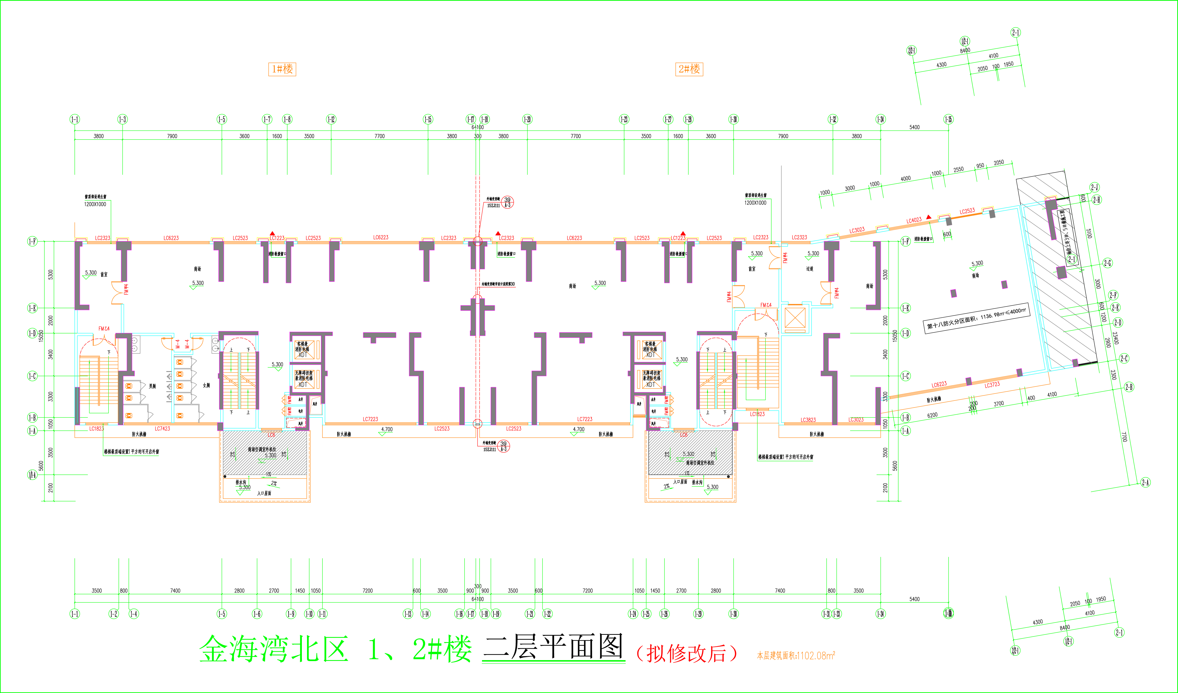 金海灣北區(qū)1、2#樓_二層平面圖（擬修改后）.jpg