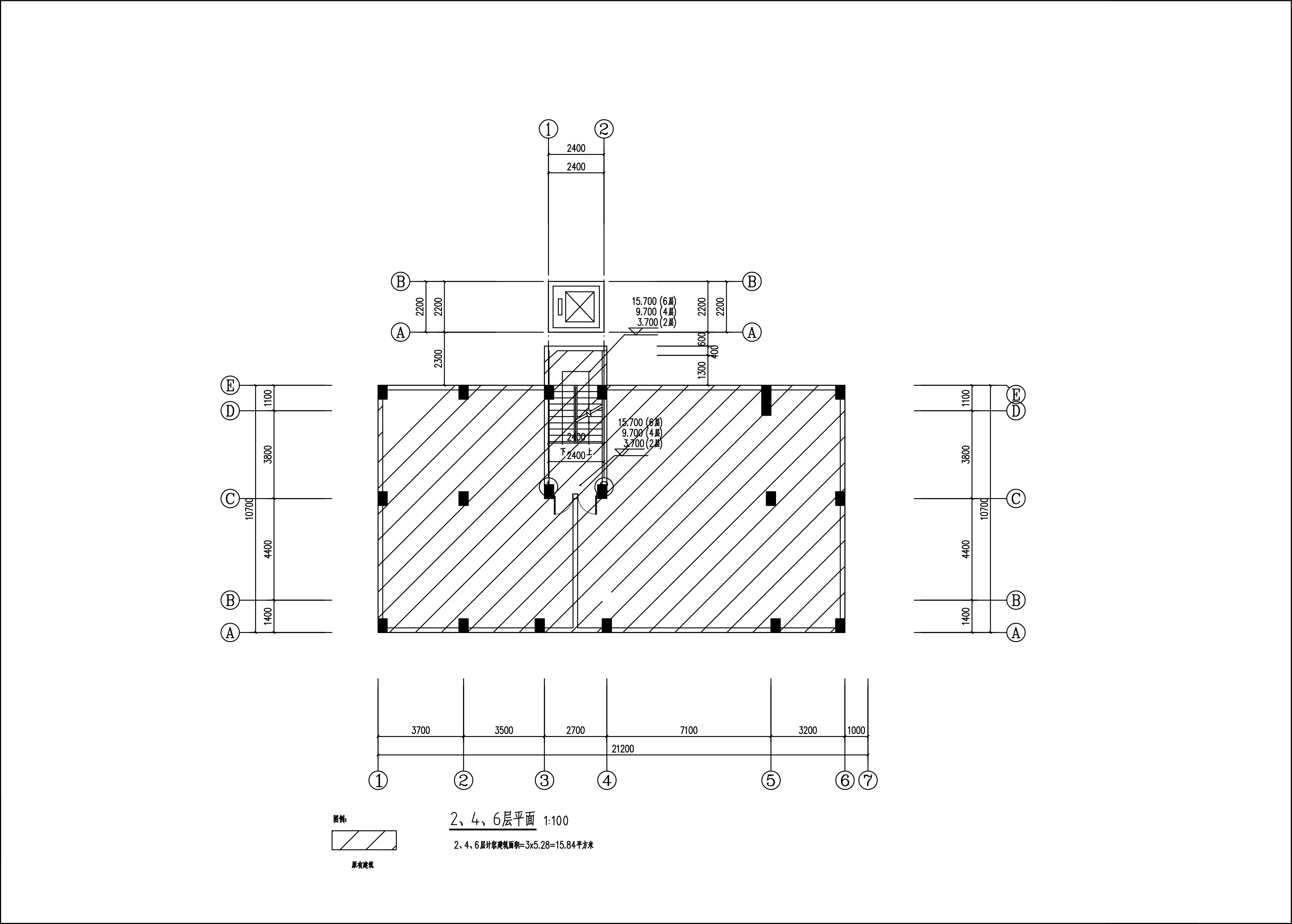 新城清遠供電局宿舍電梯建筑圖_2、4、6層 不設電梯出入口.jpg