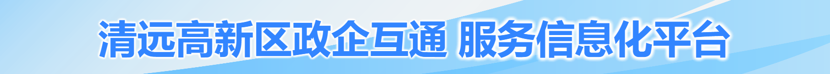 清遠高新區(qū)政企互通 服務信息化平臺