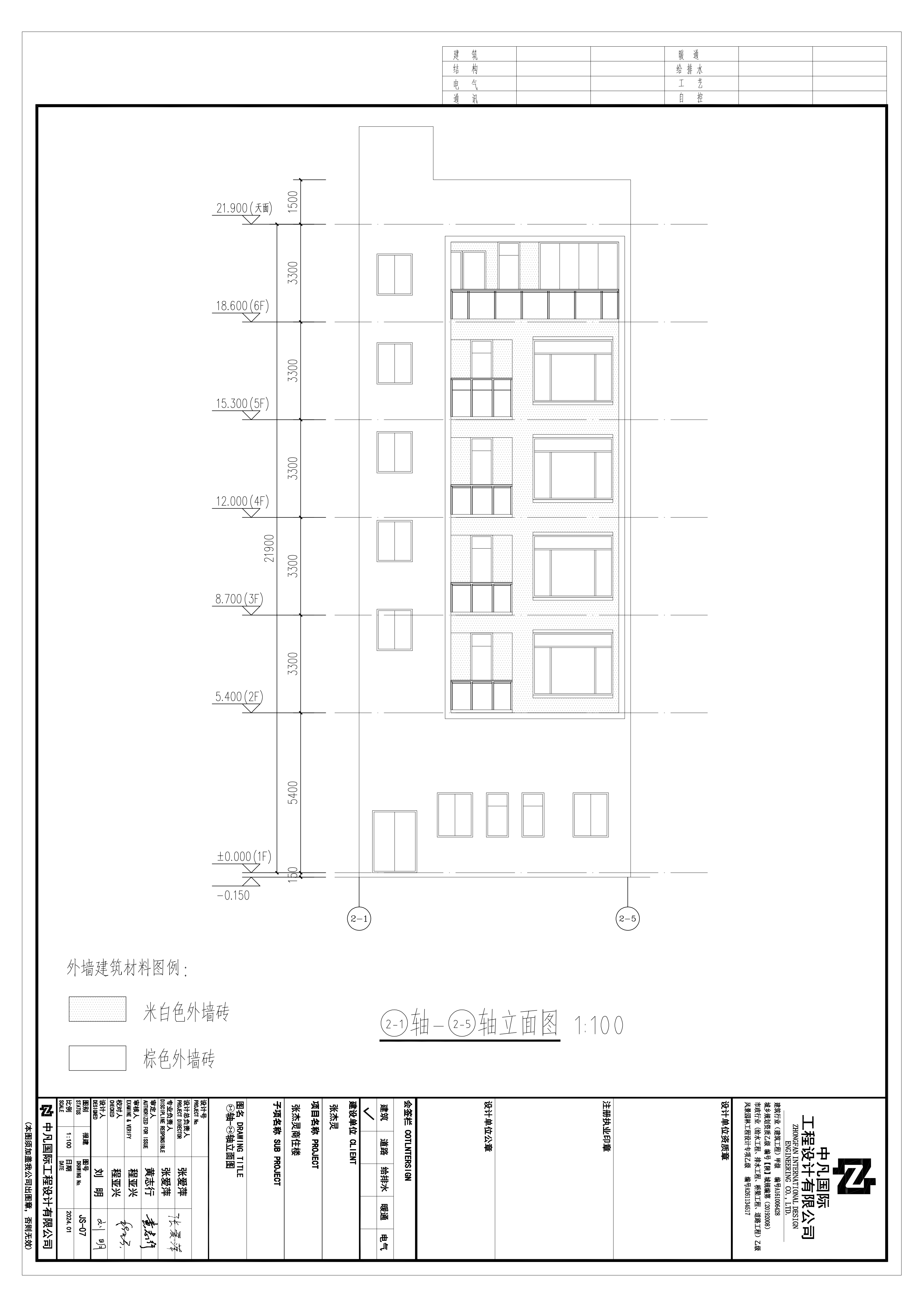 張杰靈商住樓--1-5軸立面圖.png